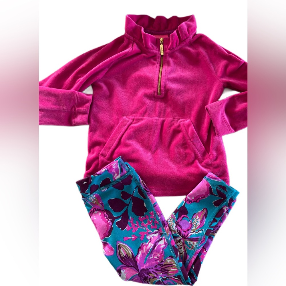 Lilly Pulitzer Pink and Blue Kids Matching Set